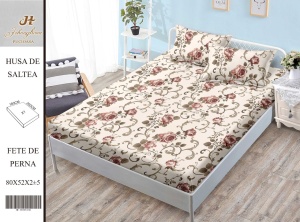 HUSA DE PAT CU ELASTIC CU 2 FETE DE PERNA Premium 180x200cm HSG04