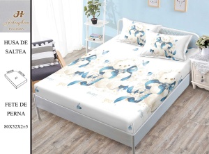 HUSA DE PAT CU ELASTIC CU 2 FETE DE PERNA Premium 180x200cm HSG14