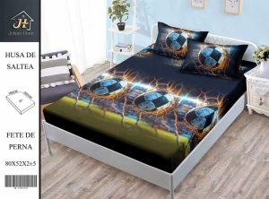 HUSA DE PAT CU ELASTIC CU 2 FETE DE PERNA Premium 180x200cm HSG54