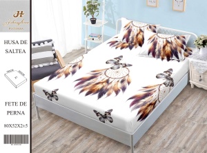 HUSA DE PAT CU ELASTIC CU 2 FETE DE PERNA Premium 180x200cm HSG64