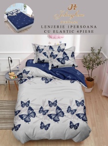 Lenjerie de pat Finet 1 Persoana sau dimensiuni mici cu Elastic Y161