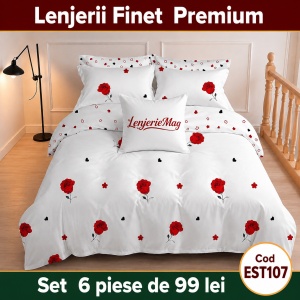 Lenjerie de pat finet 6 piese EST107