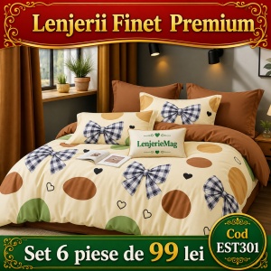 Lenjerie de pat finet 6 piese EST301