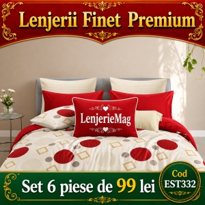 Lenjerie de pat finet 6 piese EST332
