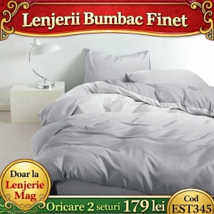 Lenjerie de pat finet 6 piese EST345– Oferta 2 la 179 lei
