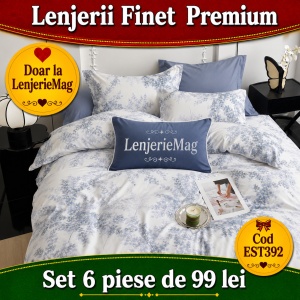 Lenjerie de pat finet 6 piese EST392