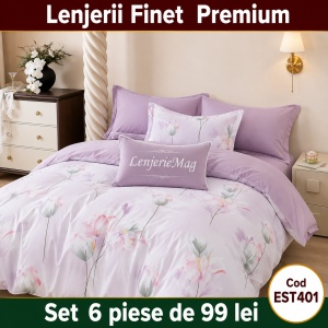 Lenjerie de pat finet 6 piese EST401