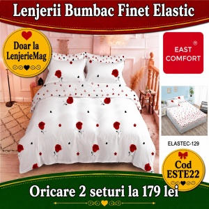 Lenjerie de pat finet 6 piese ESTE22– Oferta 2 la 179 lei