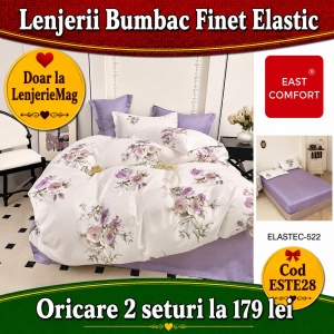 Lenjerie de pat finet 6 piese ESTE28– Oferta 2 la 179 lei