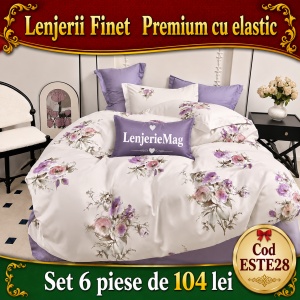 Lenjerie de pat finet 6 piese ESTE28