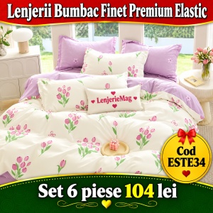 Lenjerie de pat finet 6 piese ESTE34
