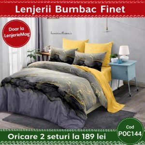 Lenjerie de pat finet 6 piese POC144 – Oferta 2 la 189 lei