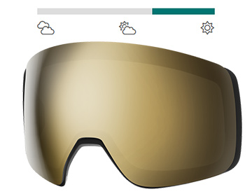 Lentila Smith 4D Mag CP Black Gold mirror