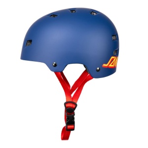 Casca Bullet x Santa Cruz Strip Logo Matt Blue - Img 1