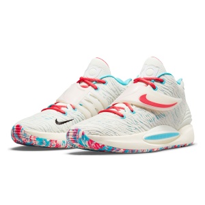 Ghete Baschet Nike KD 14 Cashmere/White/Turquoise Blue/Multi-Colour - Img 4