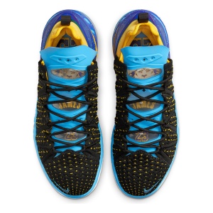 Ghete Baschet Nike Lebron XVIII Dynasty Black/Coast/Concord/University Gold - Img 4