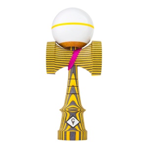 Kendama USA Craft Spectra Hive Mind Jet Thin Yellow Stripe