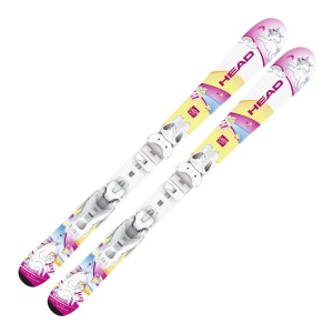 Schiuri Head Unicorn White/Pink + legaturi Jrs 4.5 Gw Ca 25/26