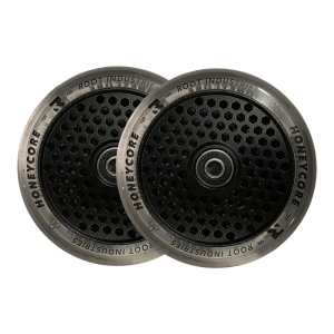 Set 2 roti Trotineta Root Honeycore Clear 120mm Black