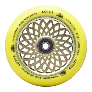 Set 2 roti Trotineta Root Lotus 110mm Radiant Yellow - Img 2