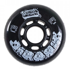 Set 4 Roti FR Street Invaders Negre 72mm/84a