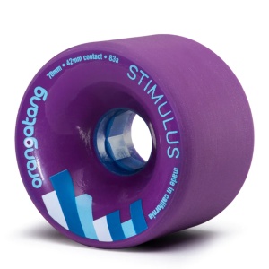 Set 4 roti Longboard Orangatang 70mm Stimulus 83A Purple
