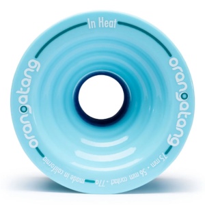 Set 4 roti Longboard Orangatang 75mm/77A In Heat Blue - Img 2