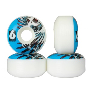 Set 4 roti skateboard Birdhouse Hawk Spiral 99a White 52mm - Img 2