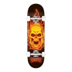 Skateboard Creature Bonehead Glitch Full Orange/Multi 8inch - Img 1