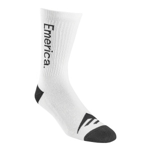 Sosete Emerica Pure Crew White/Black - Img 1
