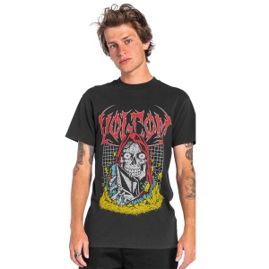 Tricou Volcom Skate Vitals Crypt Ripper Black - Img 3
