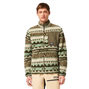Bluza Oakley Mountain Fire Sherpa Green Norway Pattern - Img 1