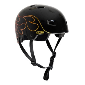 Casca Bullet T35 Flame Youth Gloss Black - Img 3