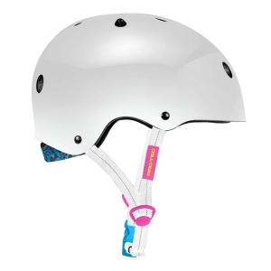 Casca Pro-Tec Low Pro Santa Cruz White Gloss - Img 2