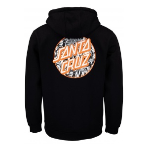 Hanorac Santa Cruz Flier Dot Hood Black - Img 2