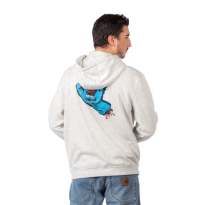 Hanorac Santa Cruz Screaming Hand Chest Hood Athletic Heather - Img 2