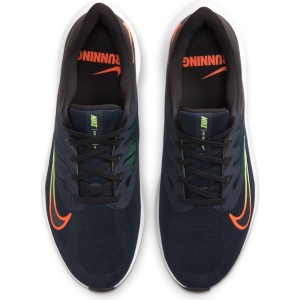 Incaltaminte Alergare Nike Quest 3 Obsidian/Black/Lime Glow/Atomic Orange - Img 6