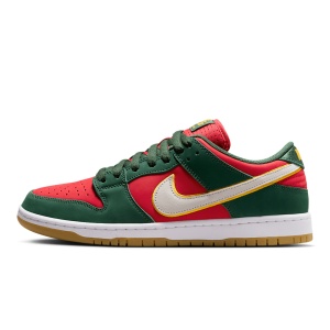 Incaltaminte Nike SB Dunk Low Pro Prm Fir/White/University Gold/Fire Red - Img 1