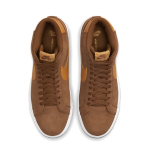 Incaltaminte Nike SB Zoom Blazer Mid Pecan/Pecan/White/Light Curry - Img 4