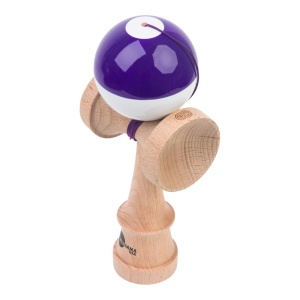 Kendama USA Kaizen Jet Shape Half Split Purple/White - Img 2
