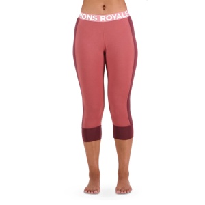 Pantaloni Corp Mons Royale Cascade Merino Flex 200 3/4 Dark Chocolate/Terracotta 22/23 - Img 2