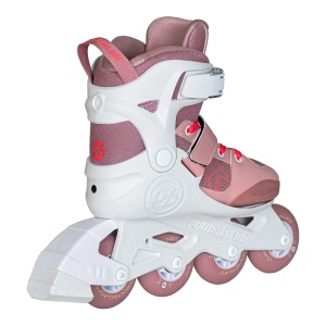 Role copii Powerslide Pale Mauve Kids White/Rose - Img 3