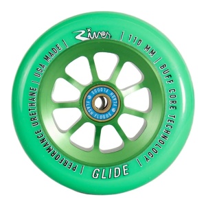 Set 2 roti Trotineta River Naturals Glide 110mm Emerald - Img 2