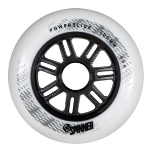 Set 3 roti Powerslide Spinner Black/White 100mm/88A - Img 1