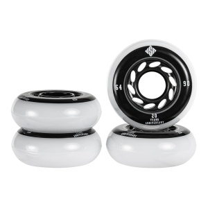 Set 4 roti agresive USD Team 64mm/90A Black/White - Img 3