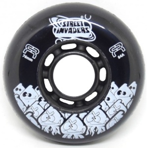 Set 4 Roti FR Street Invaders Negre 76mm/84a