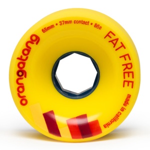 Set 4 roti Longboard Orangatang 65mm Fat Free Yellow - Img 2