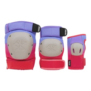 Set Protectii Rekd Triple Pad Fade Red/Violet