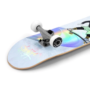 Skateboard Enuff Skully Hologram Mini White 7.25inch - Img 5