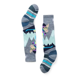 Sosete Smartwool Kids Wintersport Mountain Moose Pattern OTC Pewter Blue 24/25 - Img 2